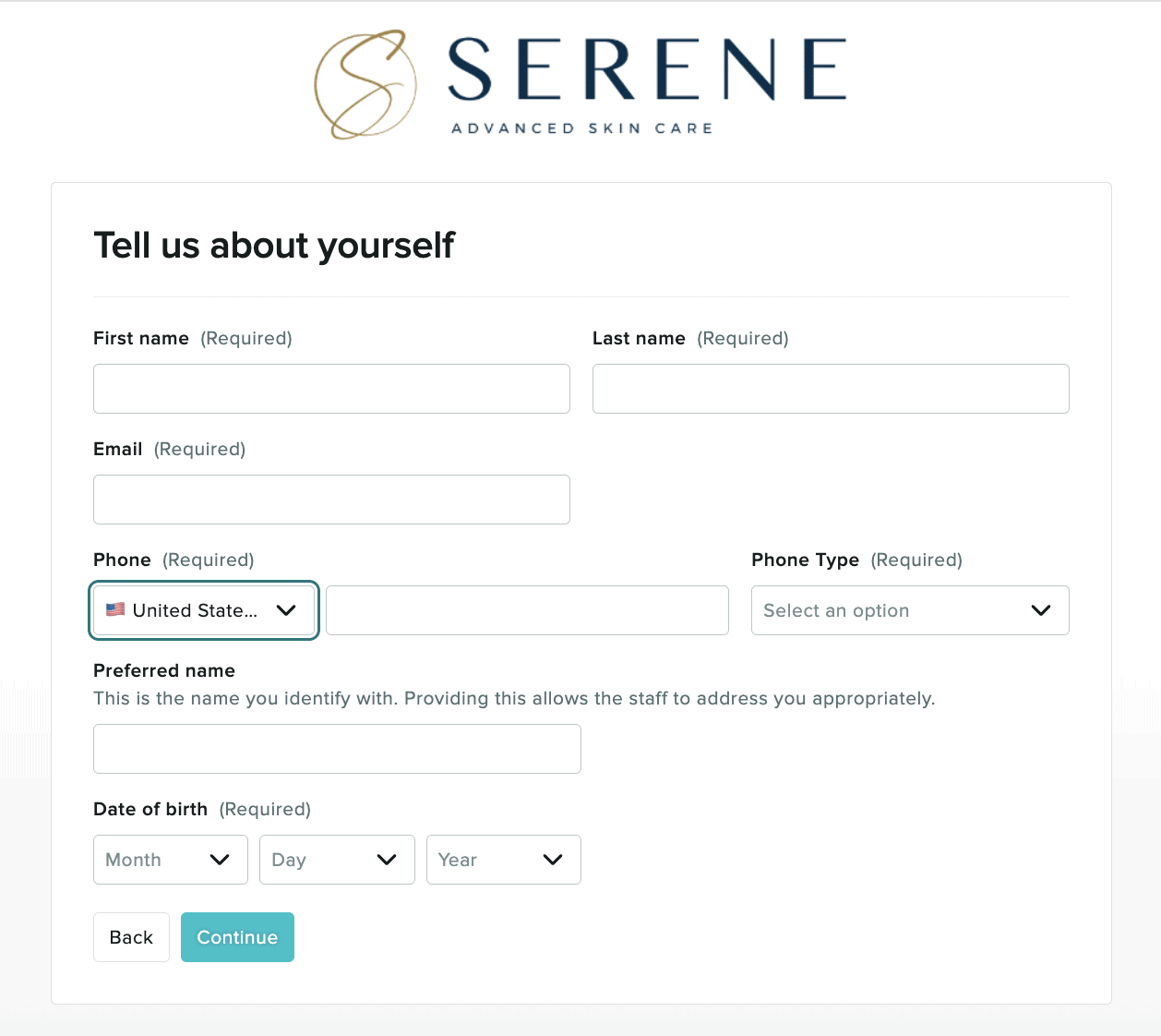 Serene sign up